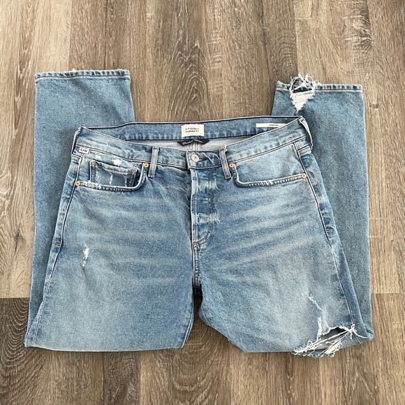 Citizens of Humanity Emerson Slim Boyfriend Jeans in Meadow Blue - Size: 29 - Picture 8 of 10